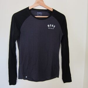 Mons Royale merino icon raglan long sleeve, women's xs